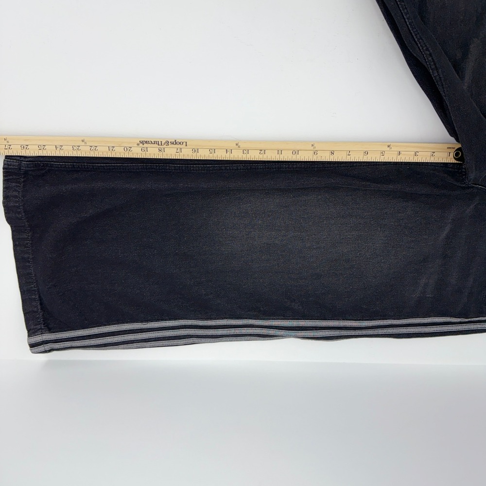 Adidas Y2K Pants Women Size 26/30‎ Black Originals Adicolor Denim Adilenium New - Picture 14 of 15